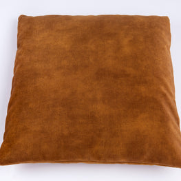 Cognac velour 50 x 50 cm