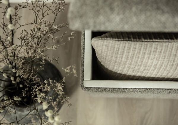 Box bænk m/klap 140x48x38 cm